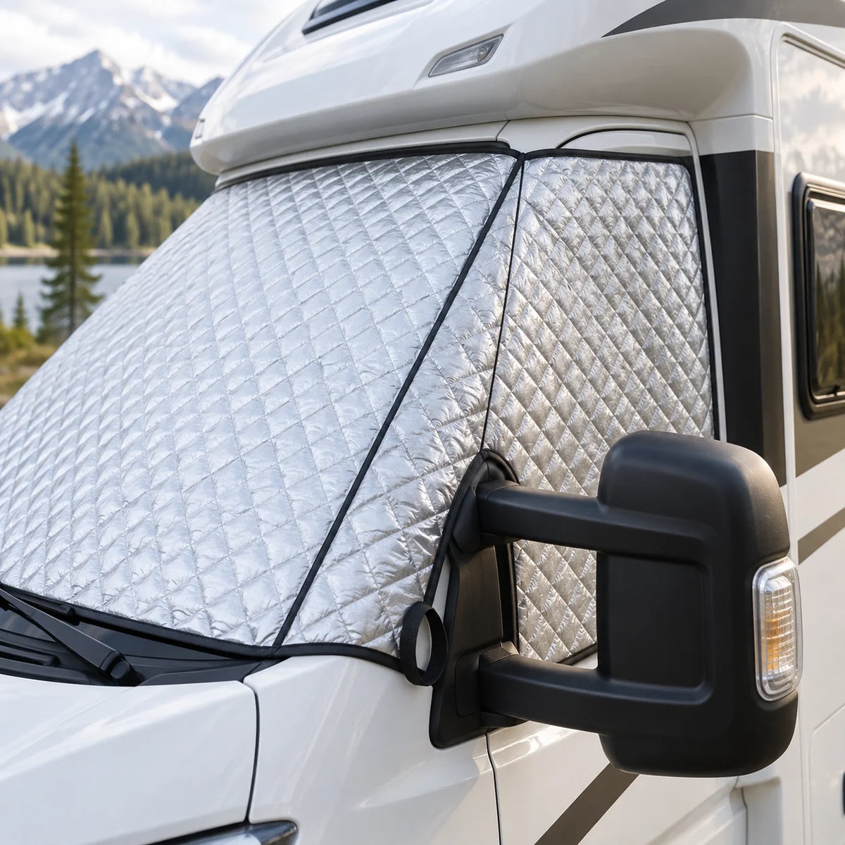 Volet isotherme extérieur pour camping-car – occultant, 211 × 171 cm